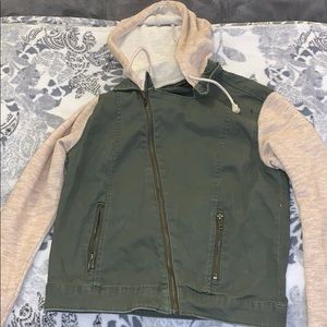 green jacket